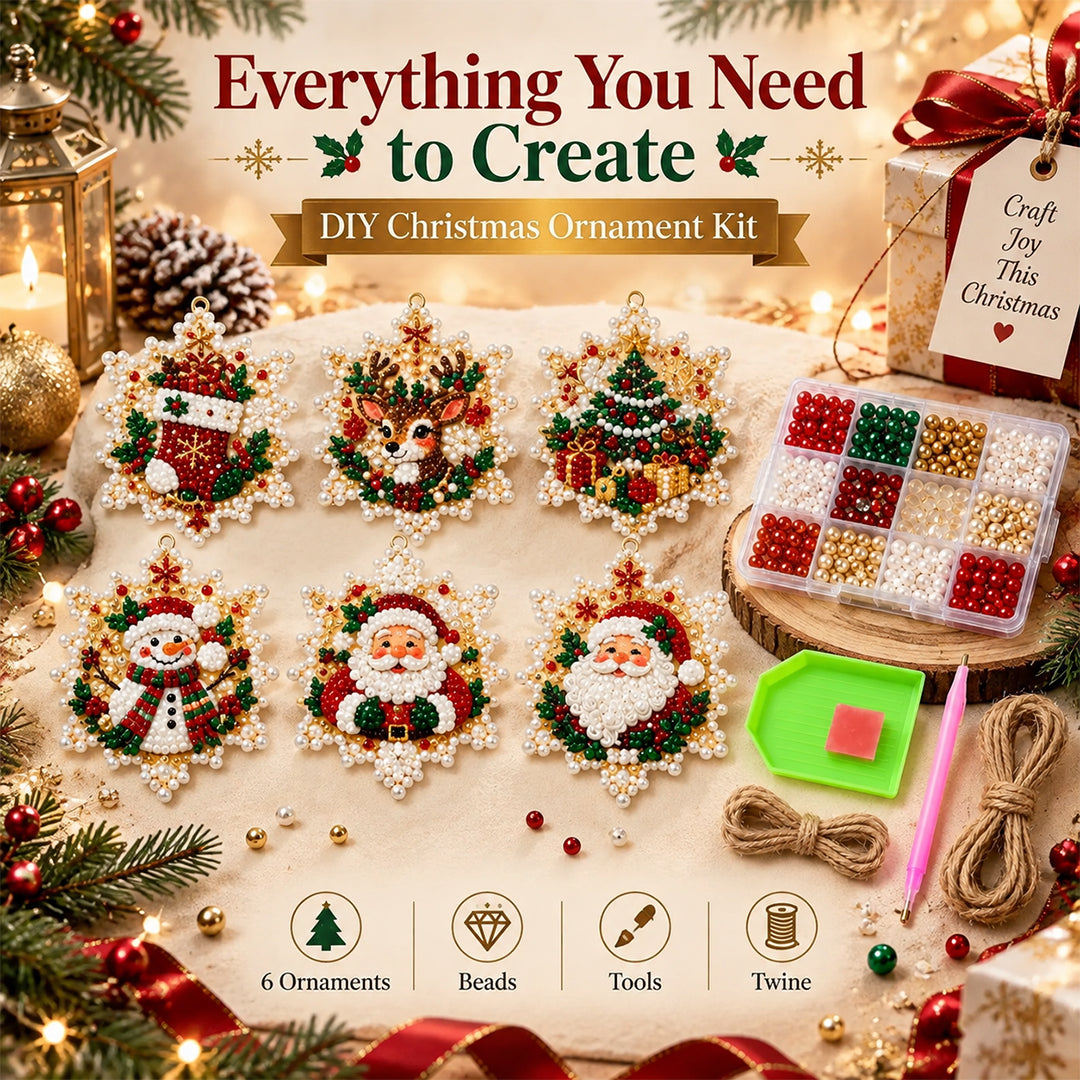 Celestona® 5D DIY Pearl Christmas Ornament Kit