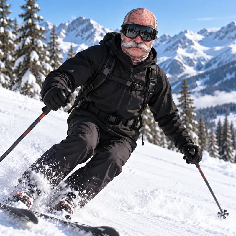🔥Last Day Only＄9.99🔥Funny Ski Mask with Realistic Face – Funny Winter Party Gear for Outdoor Groups