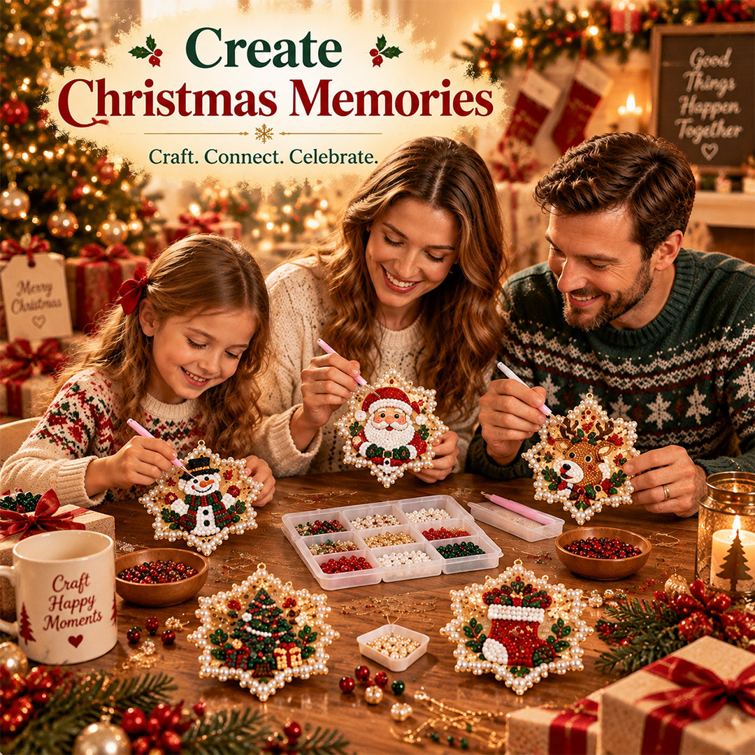 Celestona® 5D DIY Pearl Christmas Ornament Kit