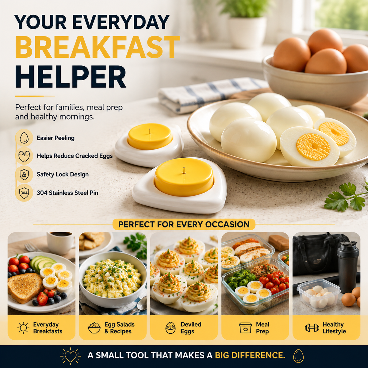 Easy Peel Egg Tool 💝