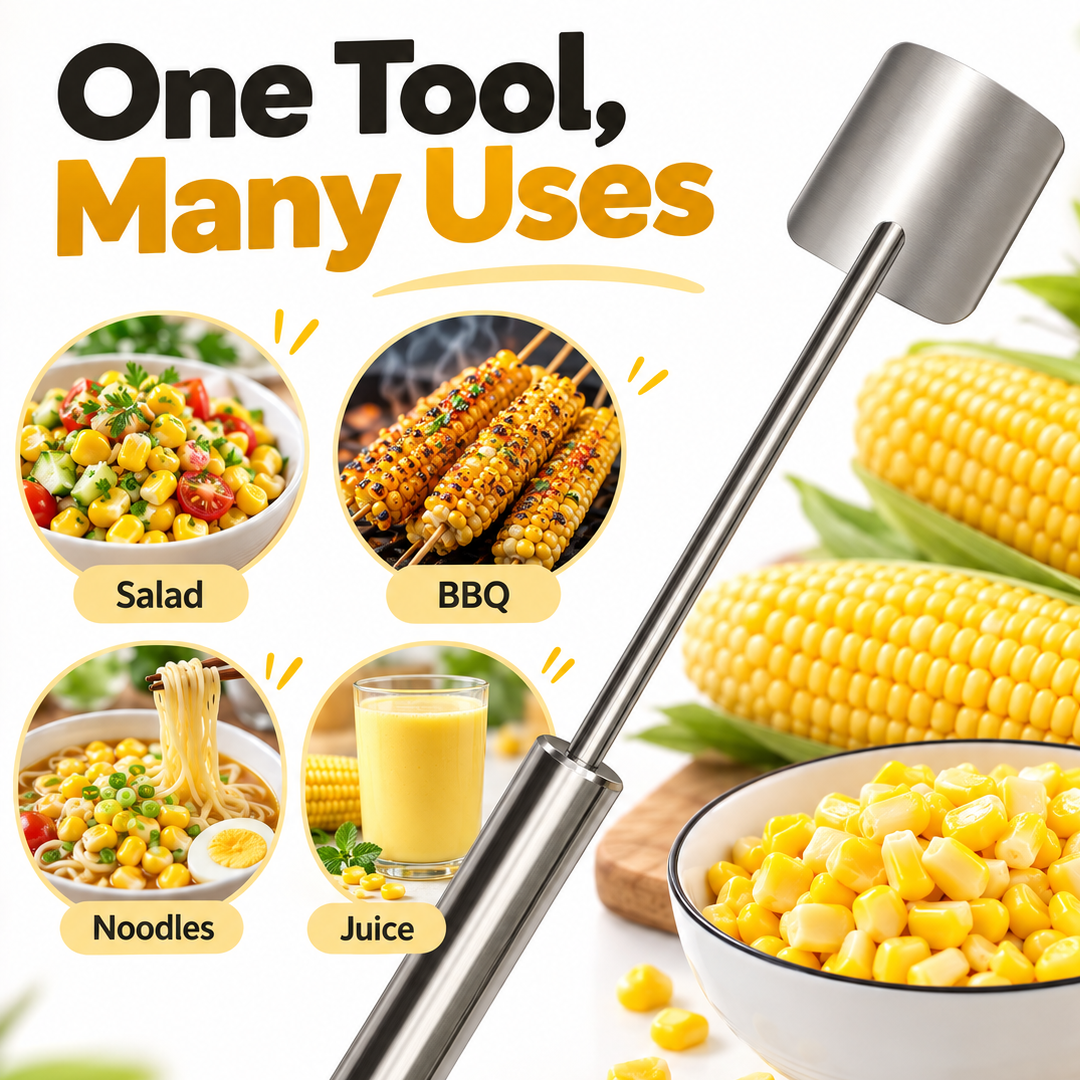 Stainless Steel Long Handle Corn Stripper Tool 💝