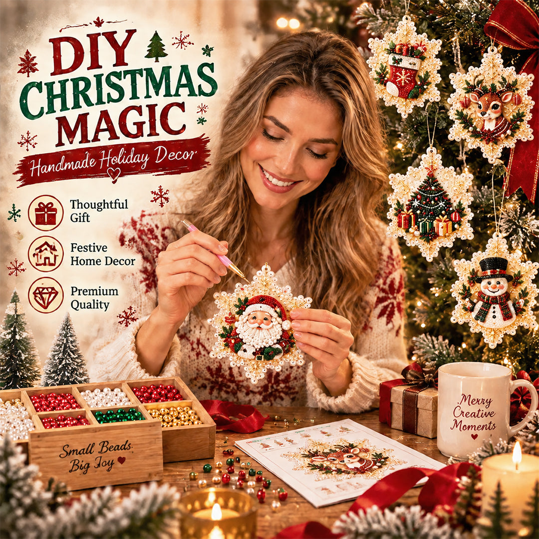 Celestona® 5D DIY Pearl Christmas Ornament Kit