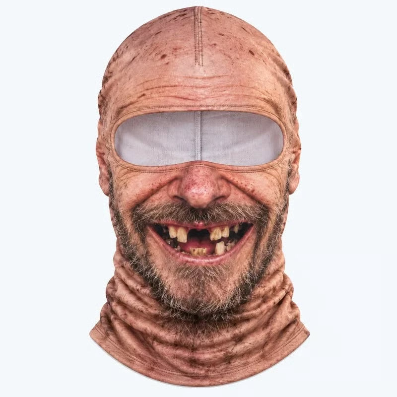 🔥Last Day Only＄9.99🔥Funny Ski Mask with Realistic Face – Funny Winter Party Gear for Outdoor Groups