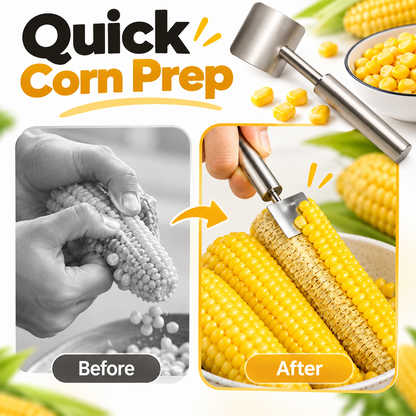 Stainless Steel Long Handle Corn Stripper Tool 💝