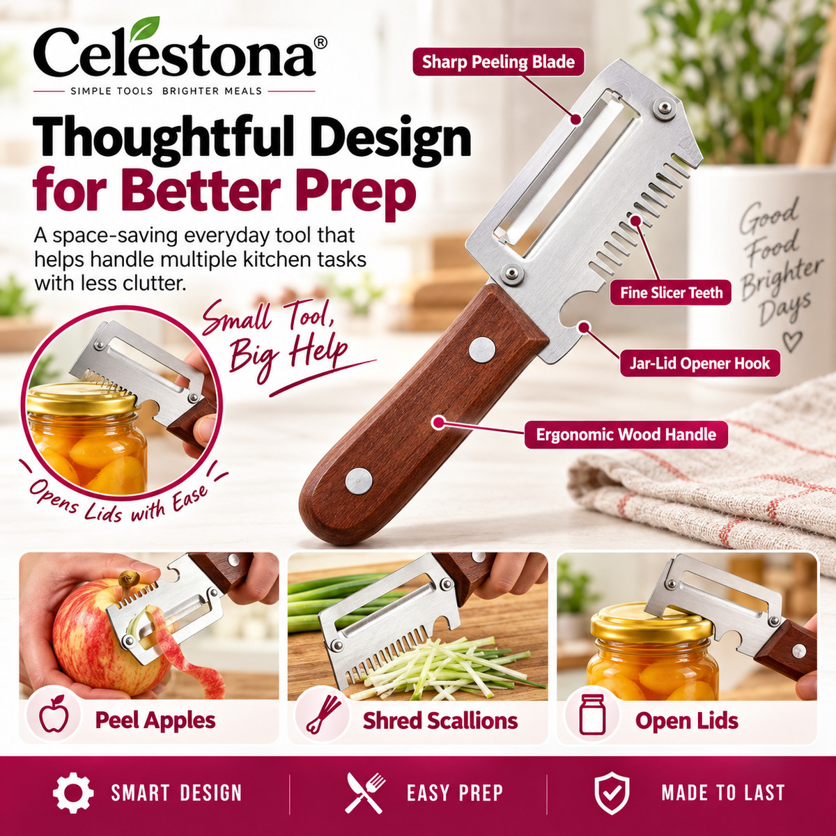 Celestona® ChefMate 4-in-1 Kitchen Multi Tool
