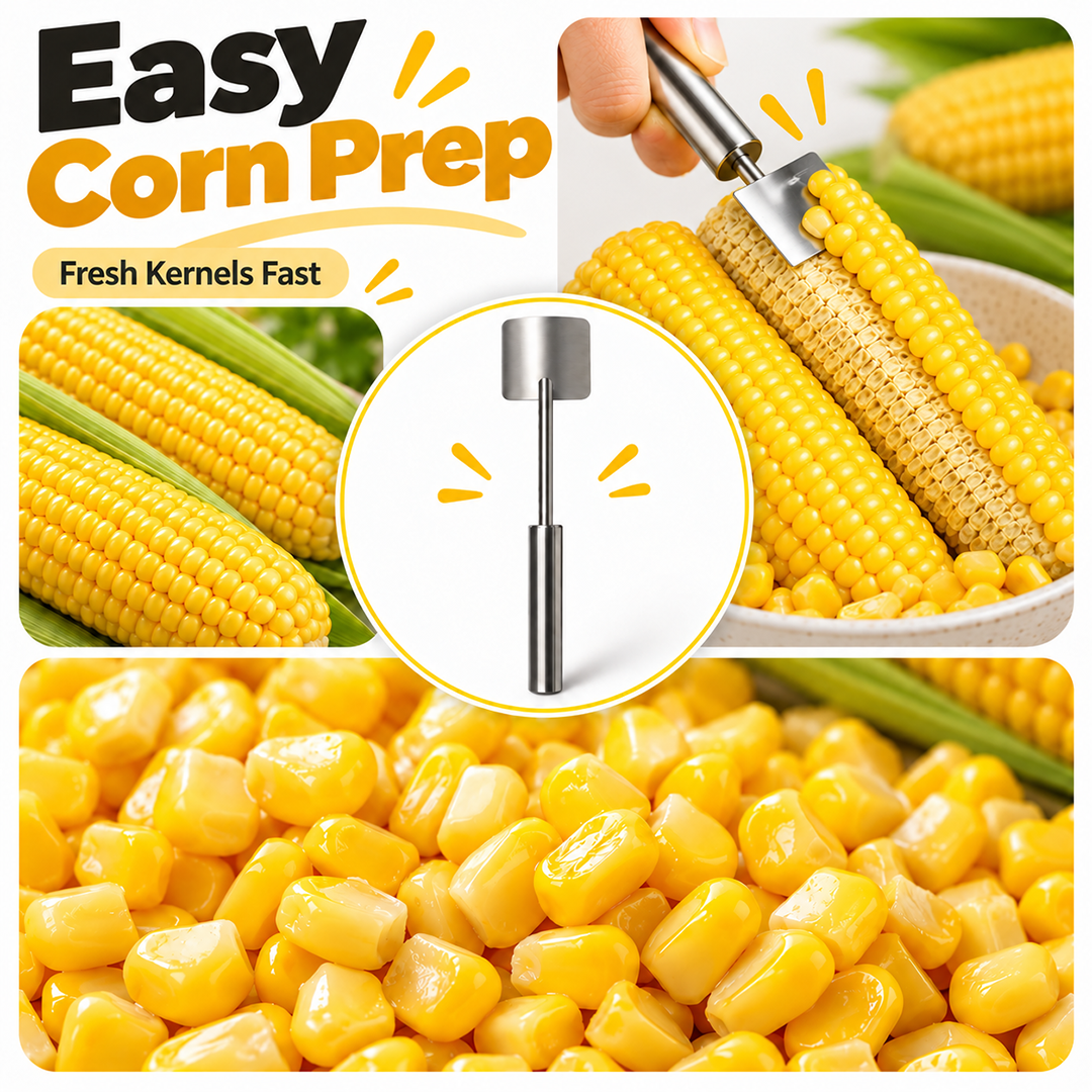 Stainless Steel Long Handle Corn Stripper Tool 💝