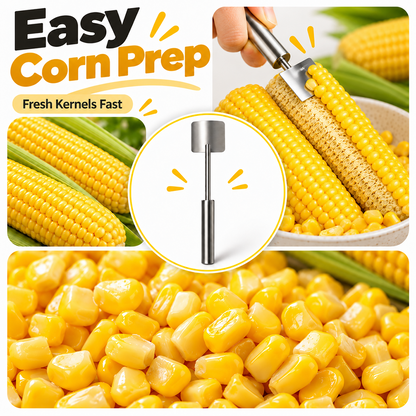Stainless Steel Long Handle Corn Stripper Tool 💝