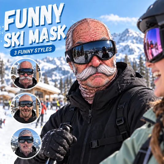 🔥Last Day Only＄9.99🔥Funny Ski Mask with Realistic Face – Funny Winter Party Gear for Outdoor Groups