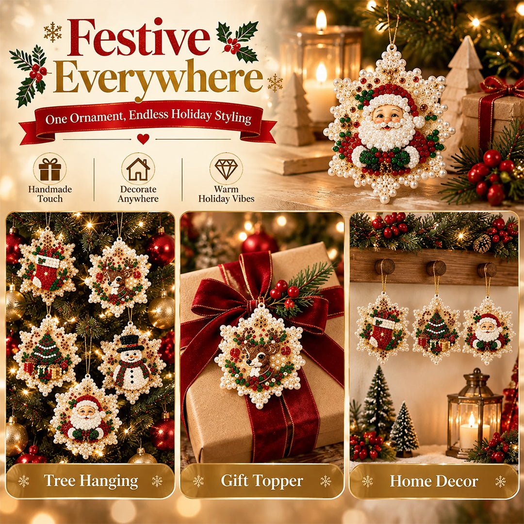 Celestona® 5D DIY Pearl Christmas Ornament Kit
