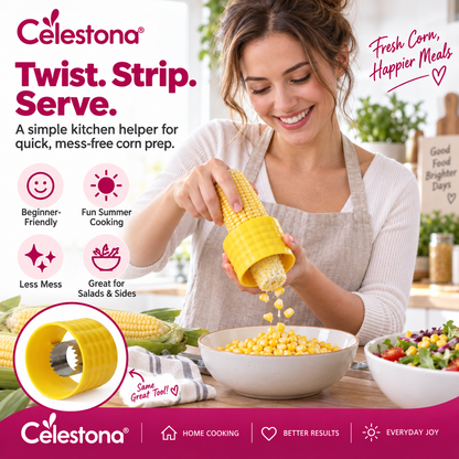 Celestona® CornEase Stainless Steel Corn Cutter