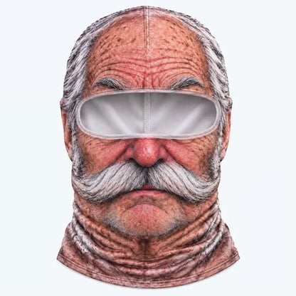 🔥Last Day Only＄9.99🔥Funny Ski Mask with Realistic Face – Funny Winter Party Gear for Outdoor Groups