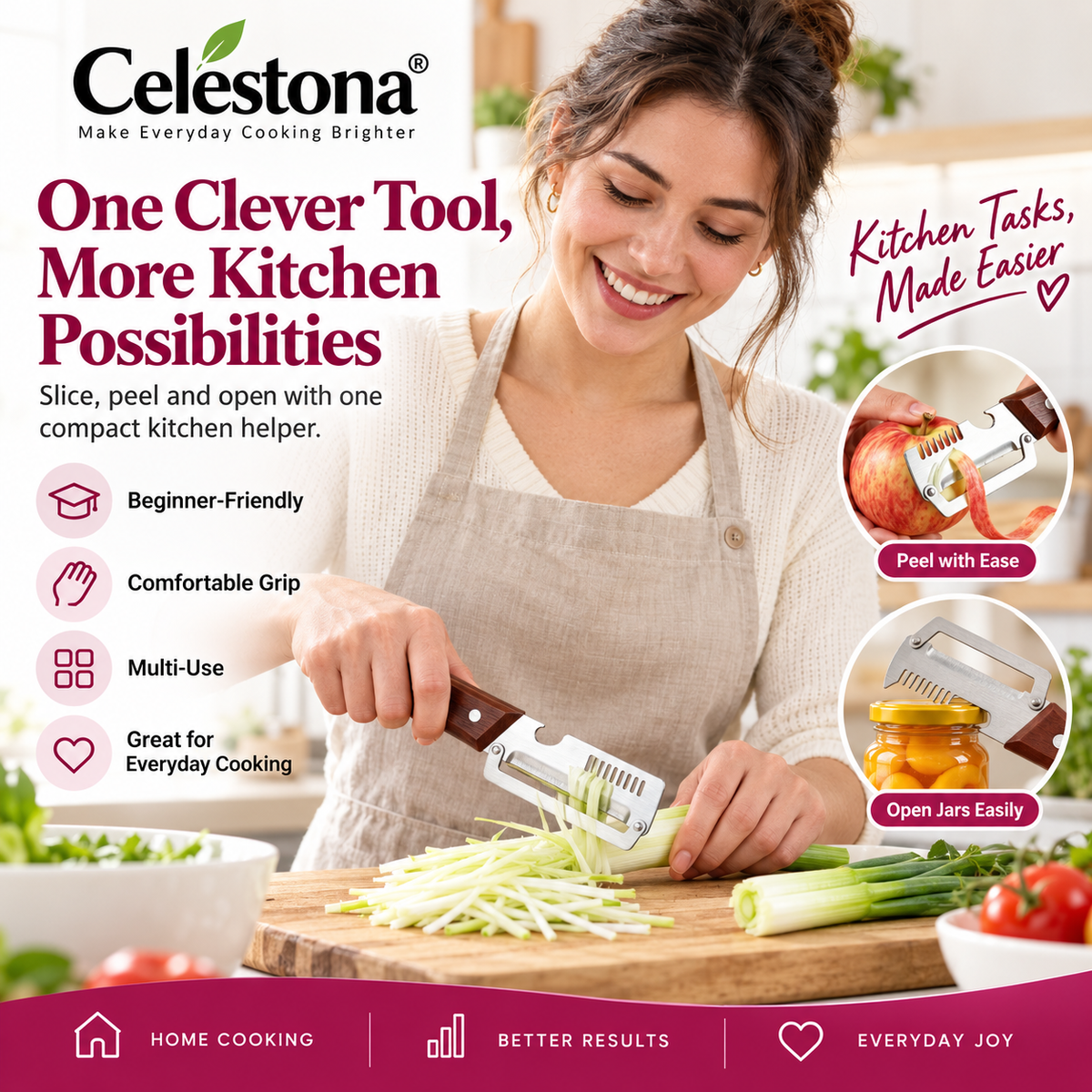 Celestona® ChefMate 4-in-1 Kitchen Multi Tool