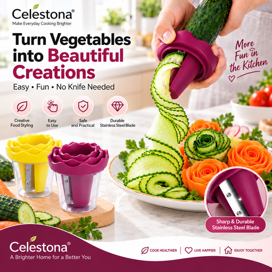 Celestona® RoseCraft Vegetable Spiral Slicer