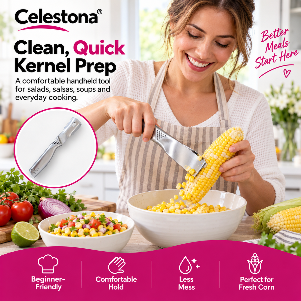 Celestona® CornMaster Pro Corn Stripper Tool