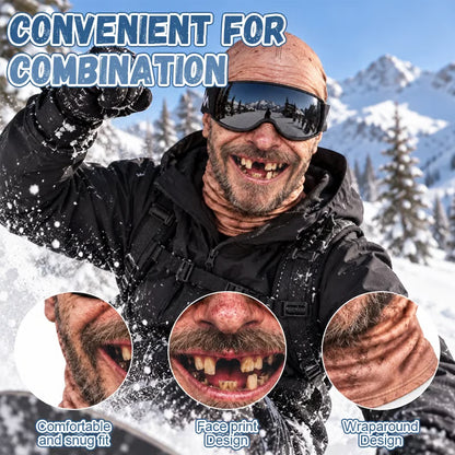 🔥Last Day Only＄9.99🔥Funny Ski Mask with Realistic Face – Funny Winter Party Gear for Outdoor Groups