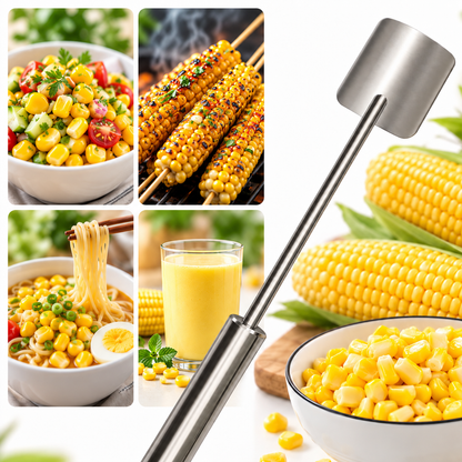 Stainless Steel Long Handle Corn Stripper Tool 💝