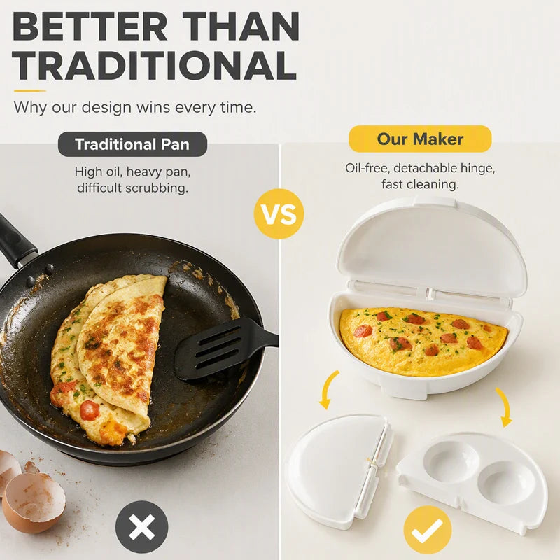 QuickEgg 2-In-1 Microwave Egg Maker