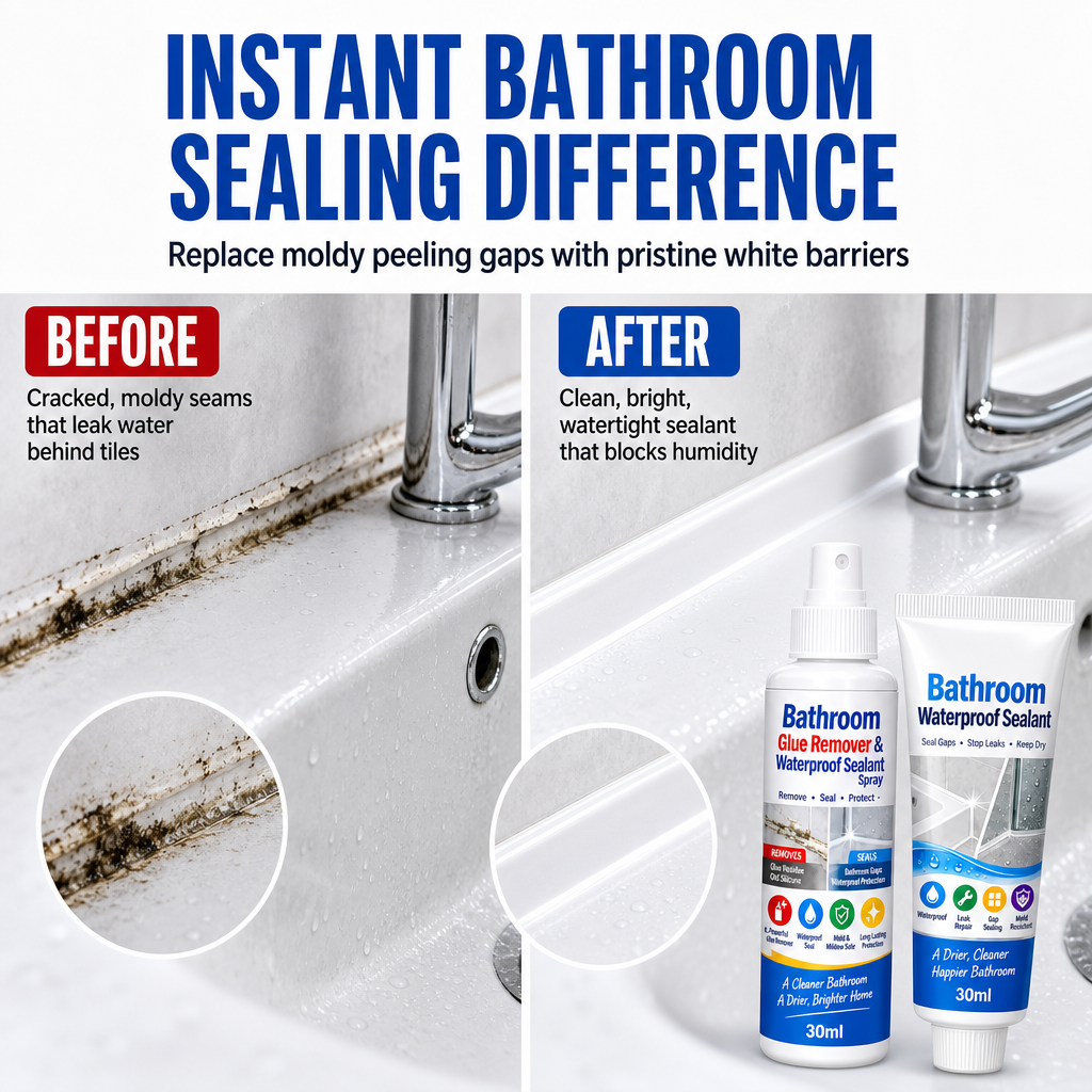 Bathroom Caulk Remover & Waterproof Sealant Kit